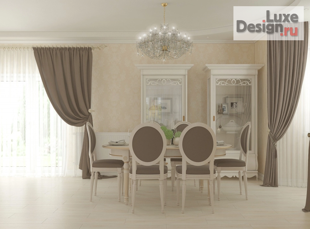 Дизайн интерьера загородного дома "Дом в классическом стиле" (фото 19)