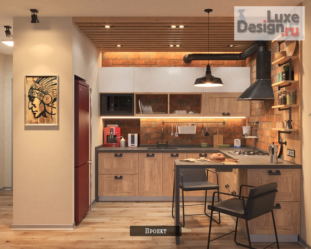 Дизайн интерьера двухкомнатной квартиры "TreeColor" (фото 1)