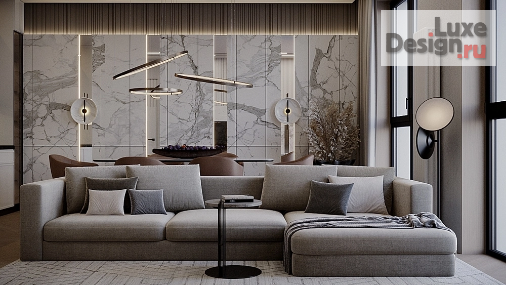 Дизайн интерьера четырехкомнатной квартиры "Квартира в ЖК "Невский" №1" (фото 6)