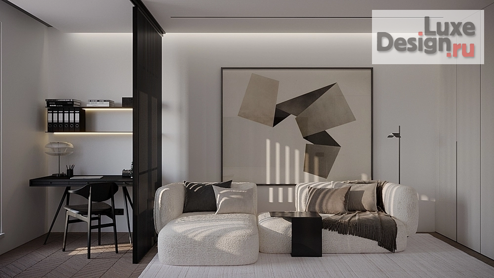 Дизайн интерьера двухкомнатной квартиры "Квартира на ул. Кантемировская" (фото 2)