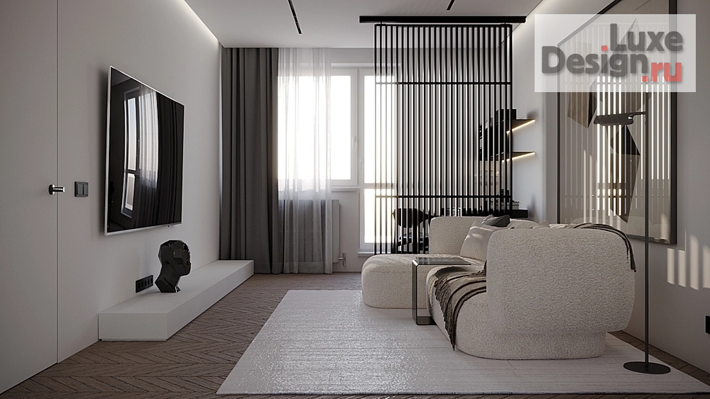 Дизайн интерьера двухкомнатной квартиры "Квартира на ул. Кантемировская" (фото 3)