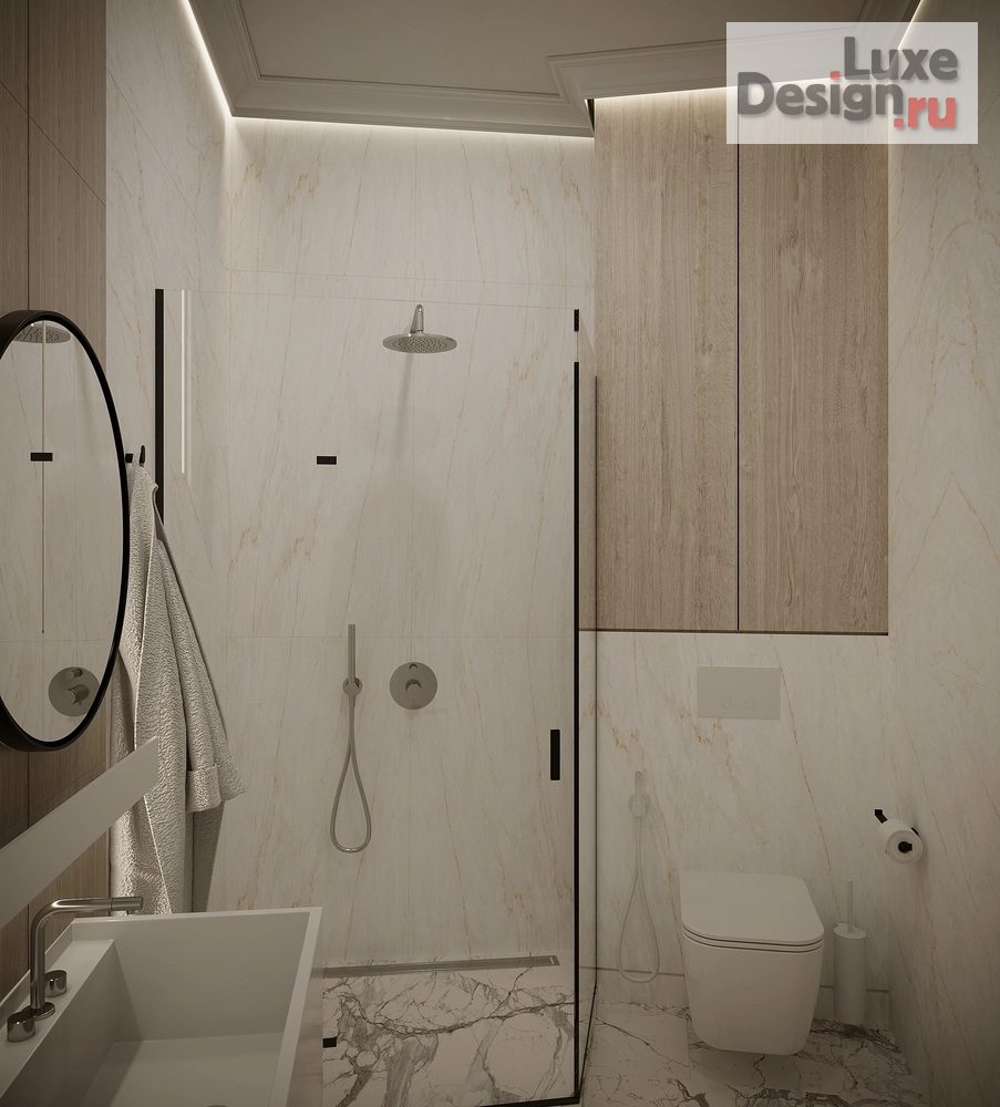 Дизайн интерьера трехкомнатной квартиры "Квартира в ЖК Невский №4" (фото 6)