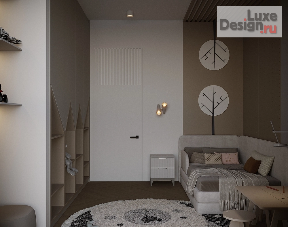 Дизайн интерьера четырехкомнатной квартиры "Квартира в ЖК "Невский" №1" (фото 14)