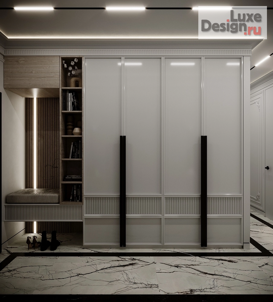 Дизайн интерьера трехкомнатной квартиры "Квартира в ЖК "Riversky"" (фото 5)