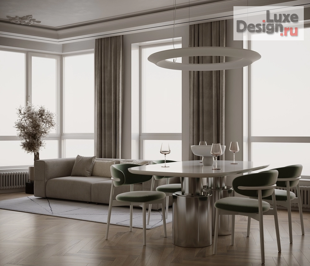 Дизайн интерьера трехкомнатной квартиры "Квартира в ЖК Невский №4" (фото 1)