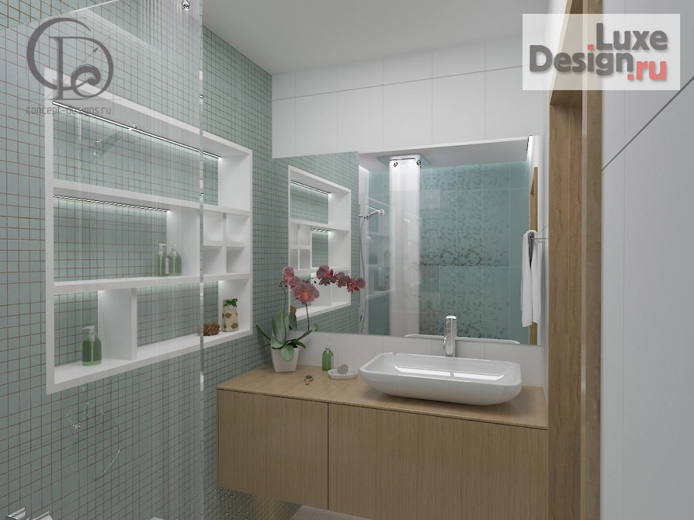 Дизайн интерьера однокомнатной квартиры "Soul Kitchen" (фото 10)