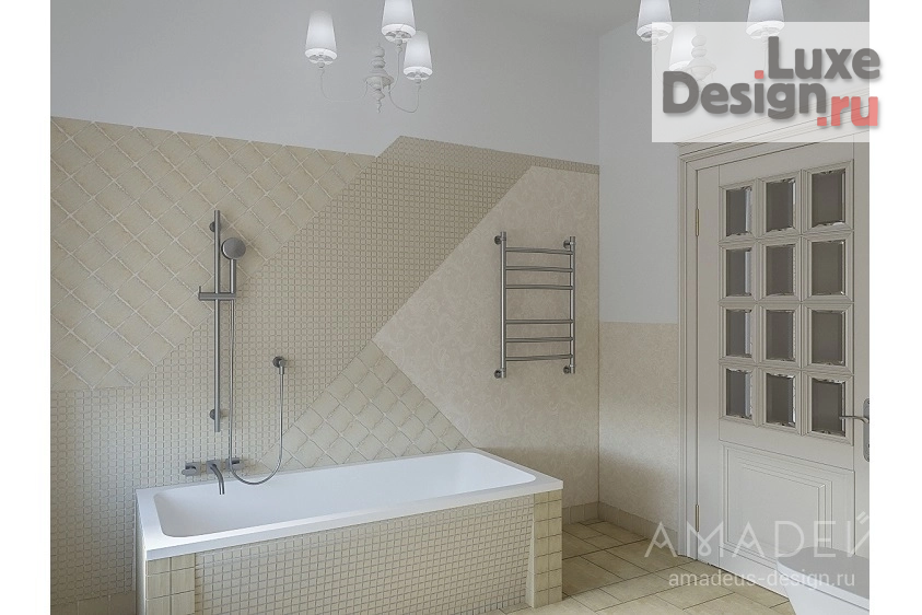 Дизайн интерьера загородного дома ""ВОЗДУШНЫЙ" ИНТЕРЬЕР В КЛАССИЧЕСКОМ СТИЛЕ" (фото 14)