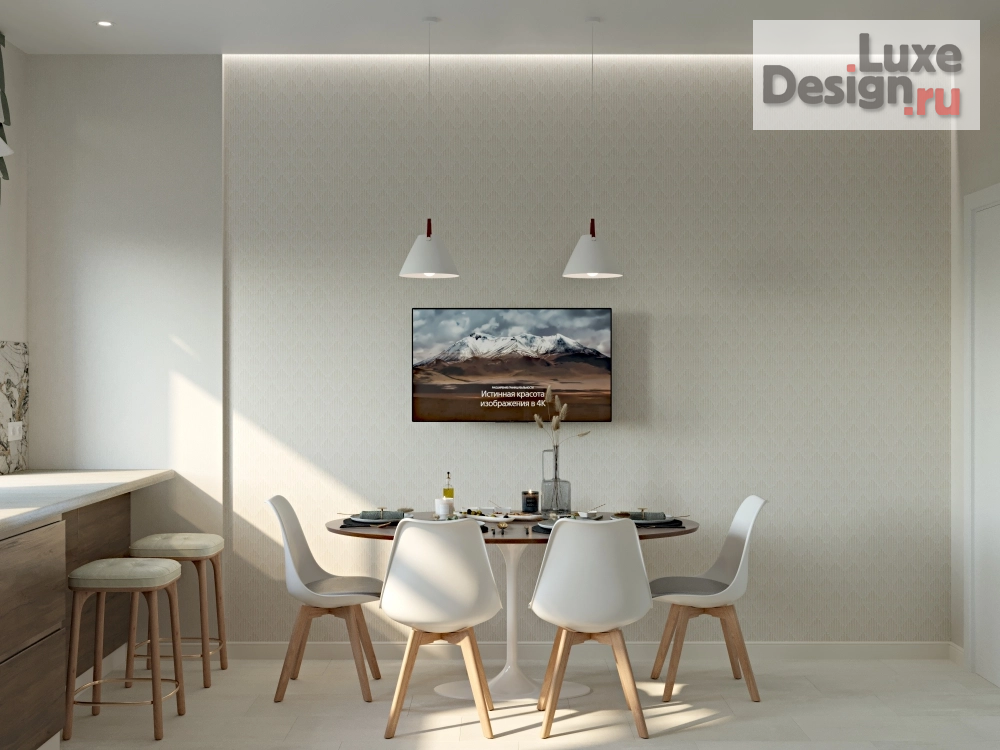 Дизайн интерьера четырехкомнатной квартиры "ЖК "Алые Паруса" Москва" (фото 1)