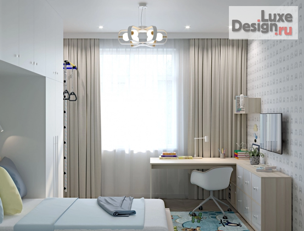 Дизайн интерьера четырехкомнатной квартиры "ЖК "Алые Паруса" Москва" (фото 1)