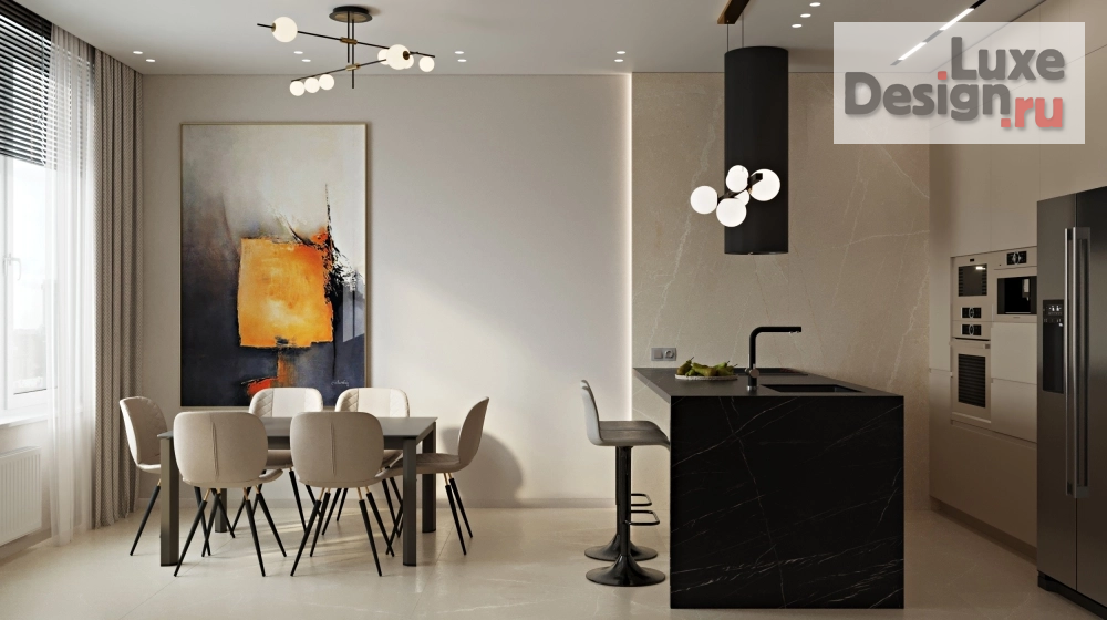 Дизайн интерьера трехкомнатной квартиры "Квартира в клубном доме "Vitality"" (фото 1)