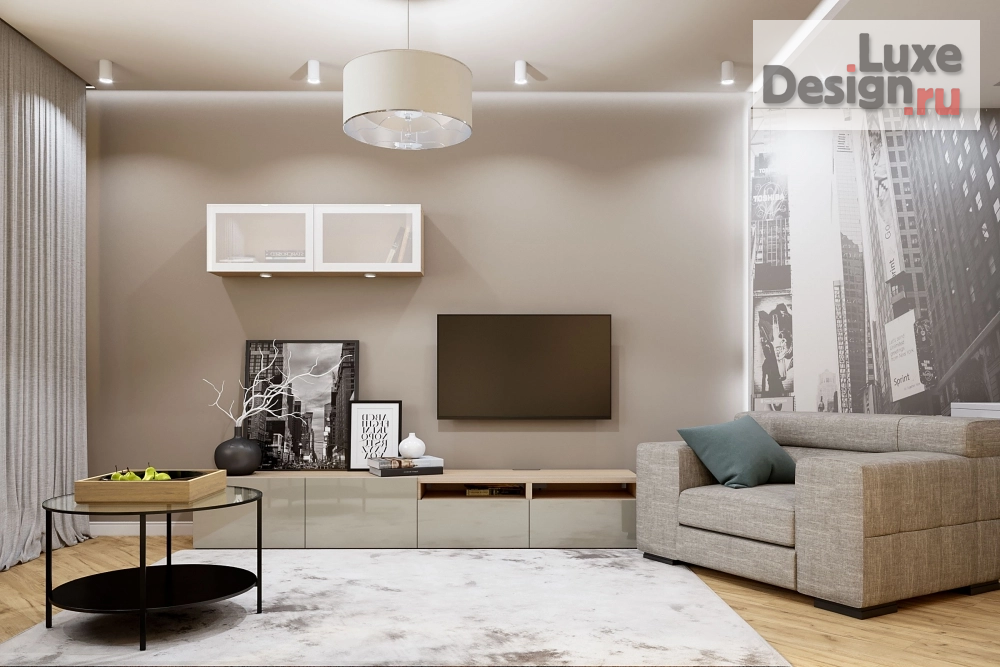 Дизайн интерьера гостиной "Дизайн-проект гостиной" (фото 1)