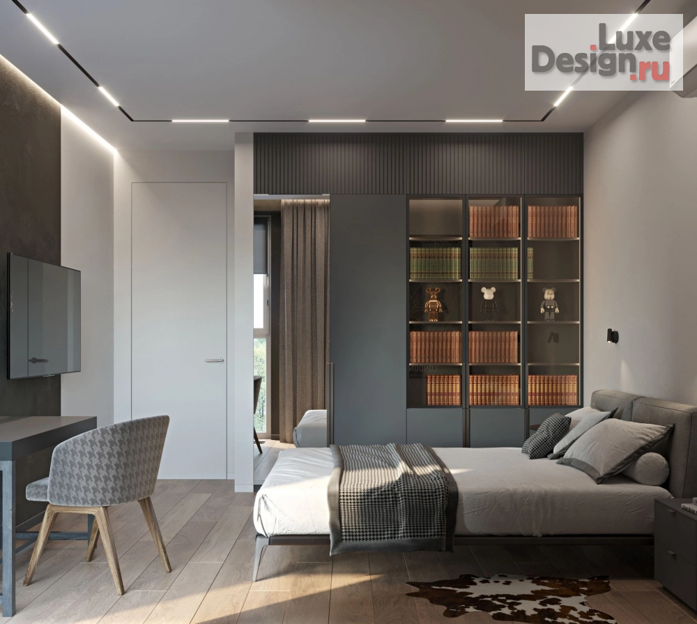 Дизайн интерьера трехкомнатной квартиры "Квартира в ЖК Прайд парк" (фото 1)