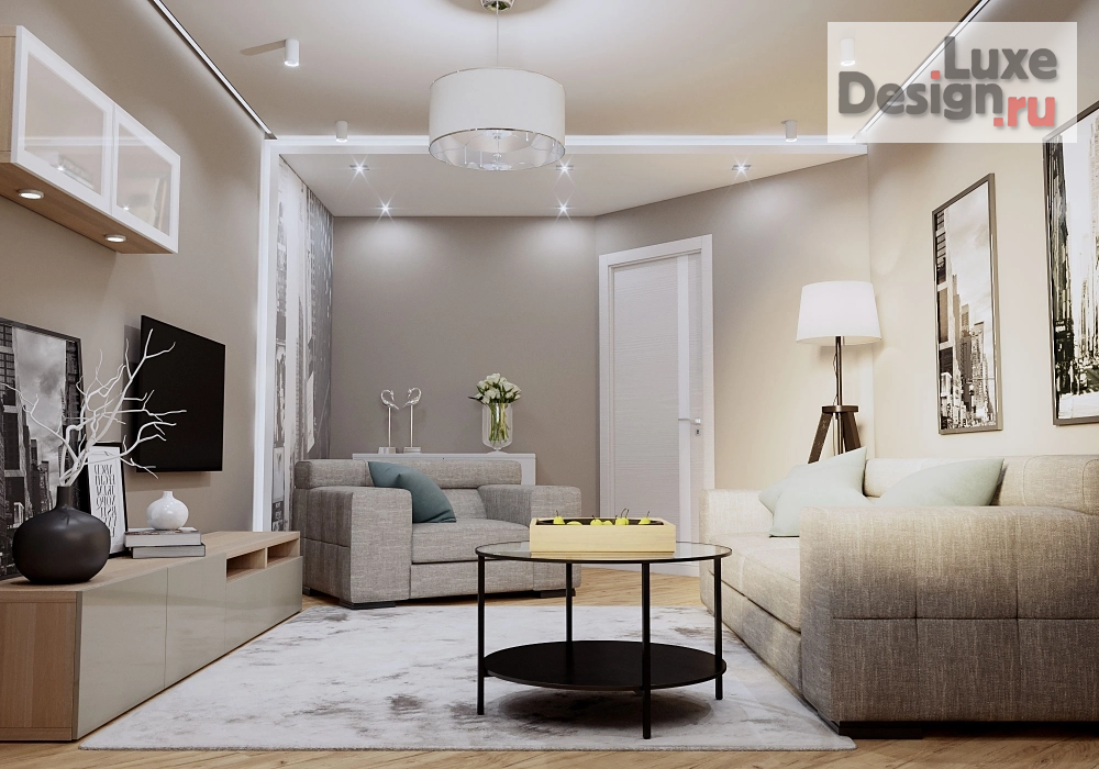 Дизайн интерьера гостиной "Дизайн-проект гостиной" (фото 1)