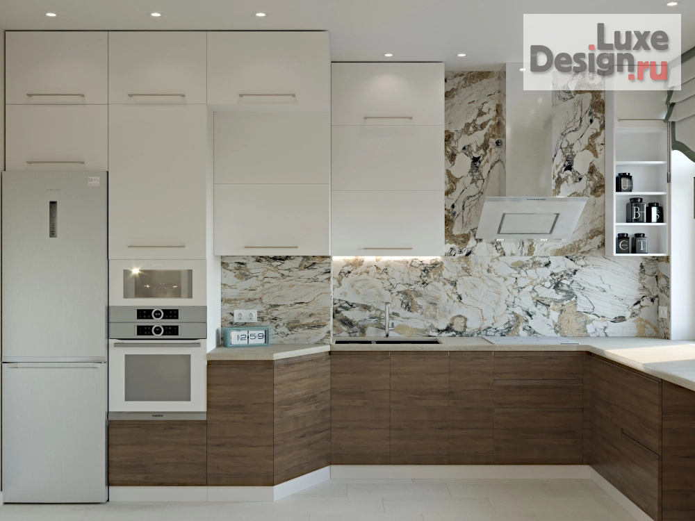 Дизайн интерьера четырехкомнатной квартиры "ЖК "Алые Паруса" Москва" (фото 1)