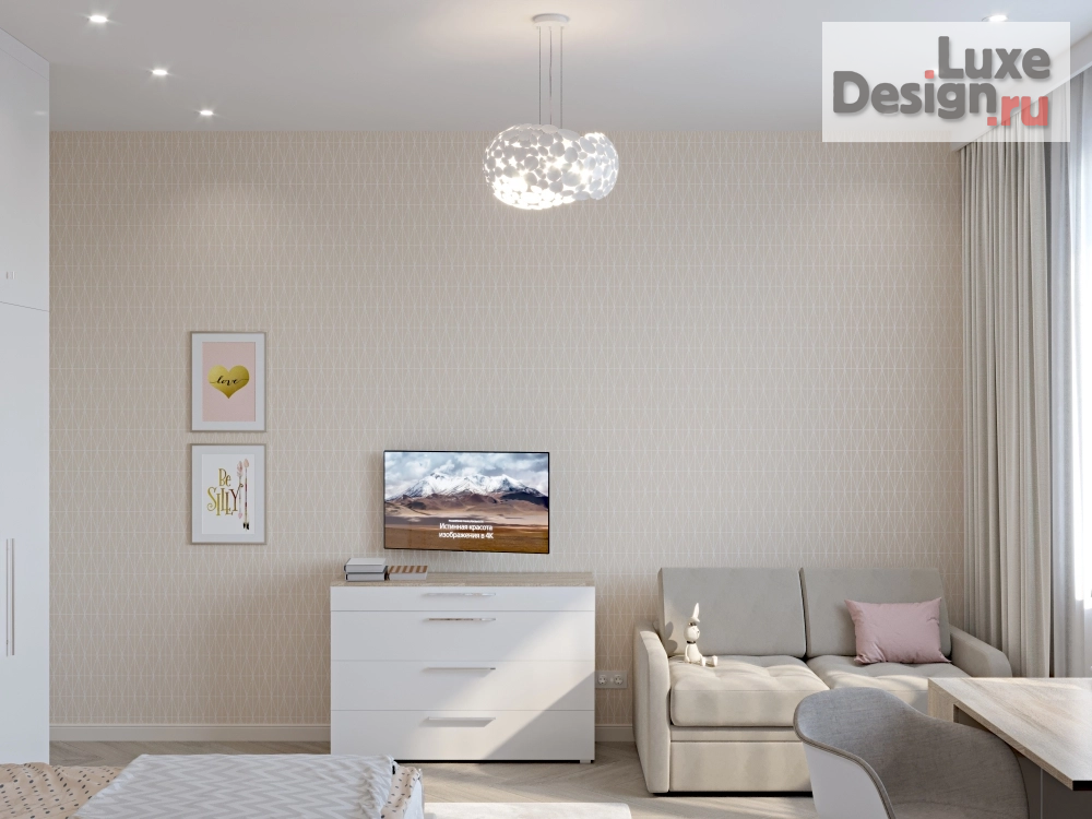 Дизайн интерьера четырехкомнатной квартиры "ЖК "Алые Паруса" Москва" (фото 1)