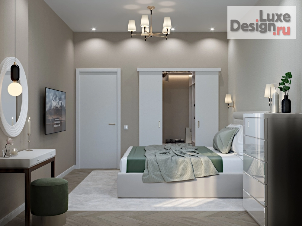 Дизайн интерьера четырехкомнатной квартиры "ЖК Алые паруса Москва" (фото 1)