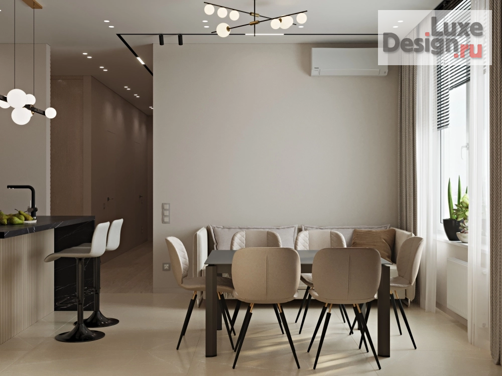 Дизайн интерьера трехкомнатной квартиры "Квартира в клубном доме "Vitality" (фото 1)