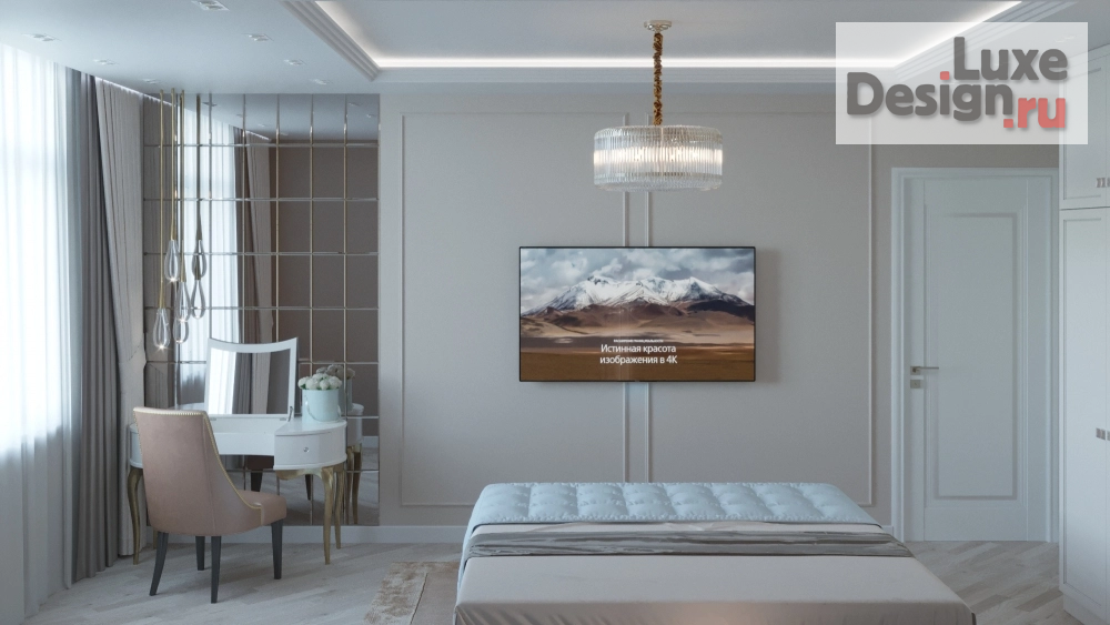 Дизайн интерьера спальни "Дизайн-проект спальни г. Москва" (фото 4)