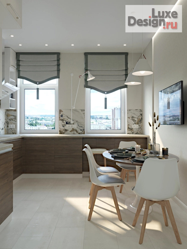 Дизайн интерьера четырехкомнатной квартиры "ЖК "Алые Паруса" Москва" (фото 1)