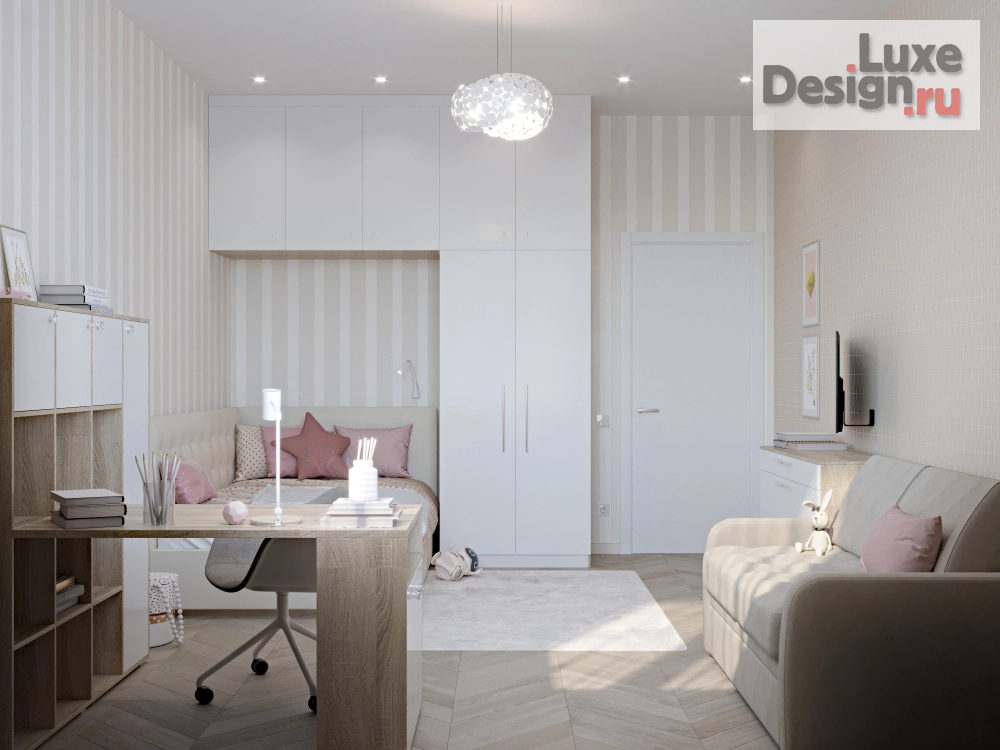 Дизайн интерьера четырехкомнатной квартиры "ЖК "Алые Паруса" Москва" (фото 1)