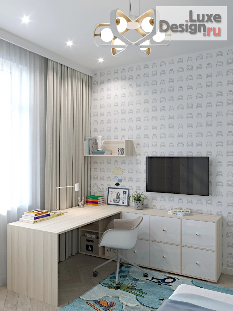 Дизайн интерьера четырехкомнатной квартиры "ЖК "Алые Паруса" Москва" (фото 1)