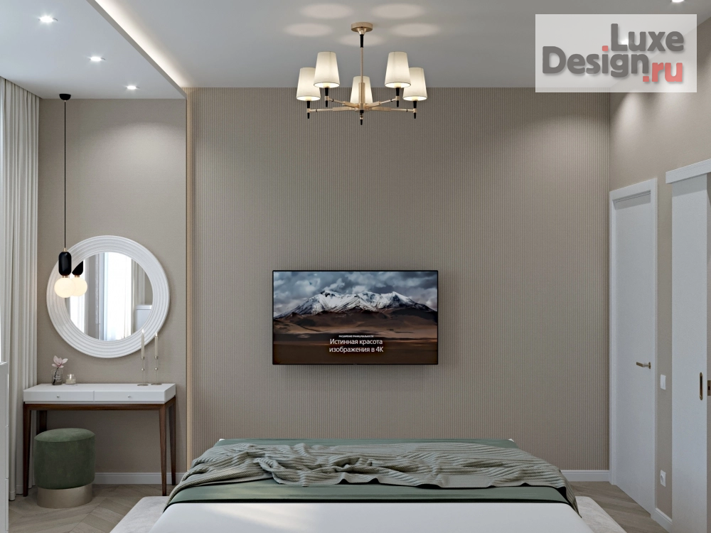 Дизайн интерьера четырехкомнатной квартиры "ЖК Алые паруса Москва" (фото 1)