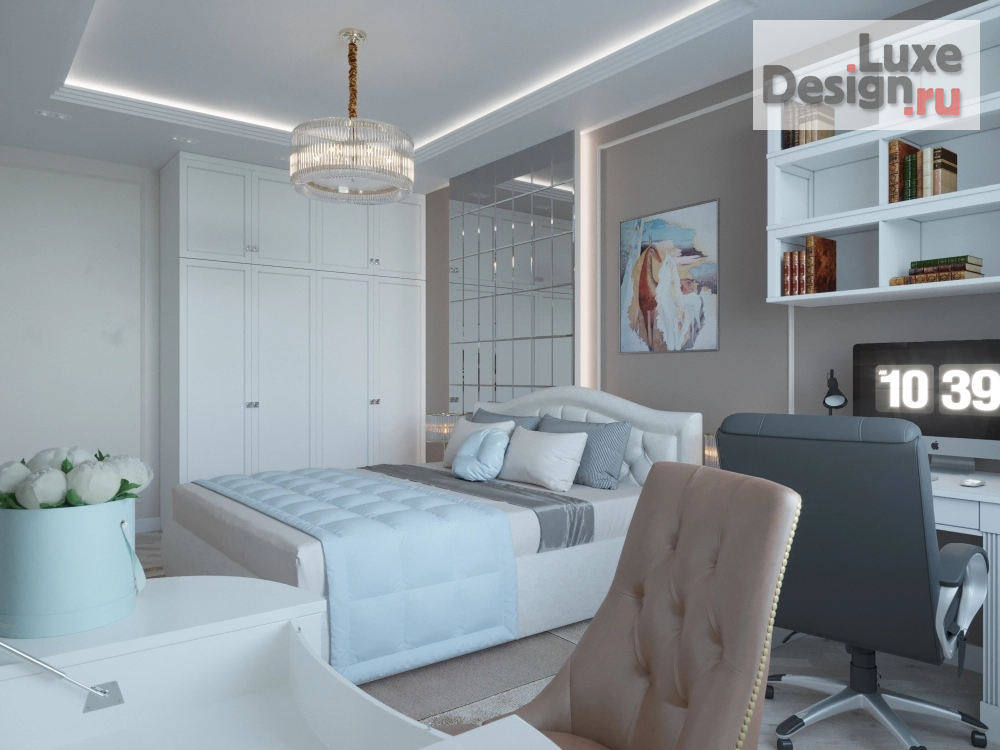 Дизайн интерьера спальни "Дизайн-проект спальни г. Москва" (фото 5)