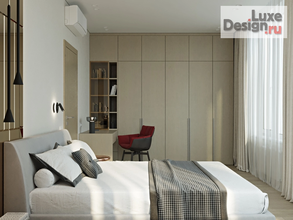 Дизайн интерьера трехкомнатной квартиры "Квартира в клубном доме "Vitality" (фото 1)