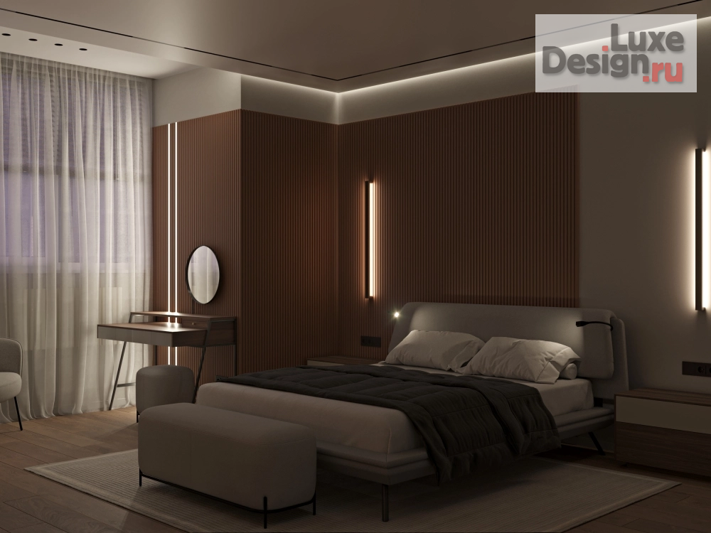 Дизайн интерьера трехкомнатной квартиры "Квартира в ЖК Прайд парк" (фото 1)