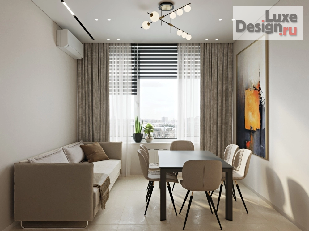 Дизайн интерьера трехкомнатной квартиры "Квартира в клубном доме "Vitality" (фото 1)