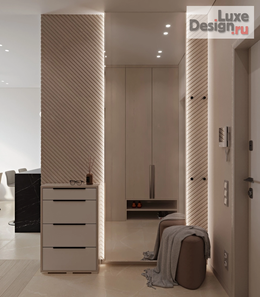 Дизайн интерьера трехкомнатной квартиры "Квартира в клубном доме "Vitality" (фото 1)