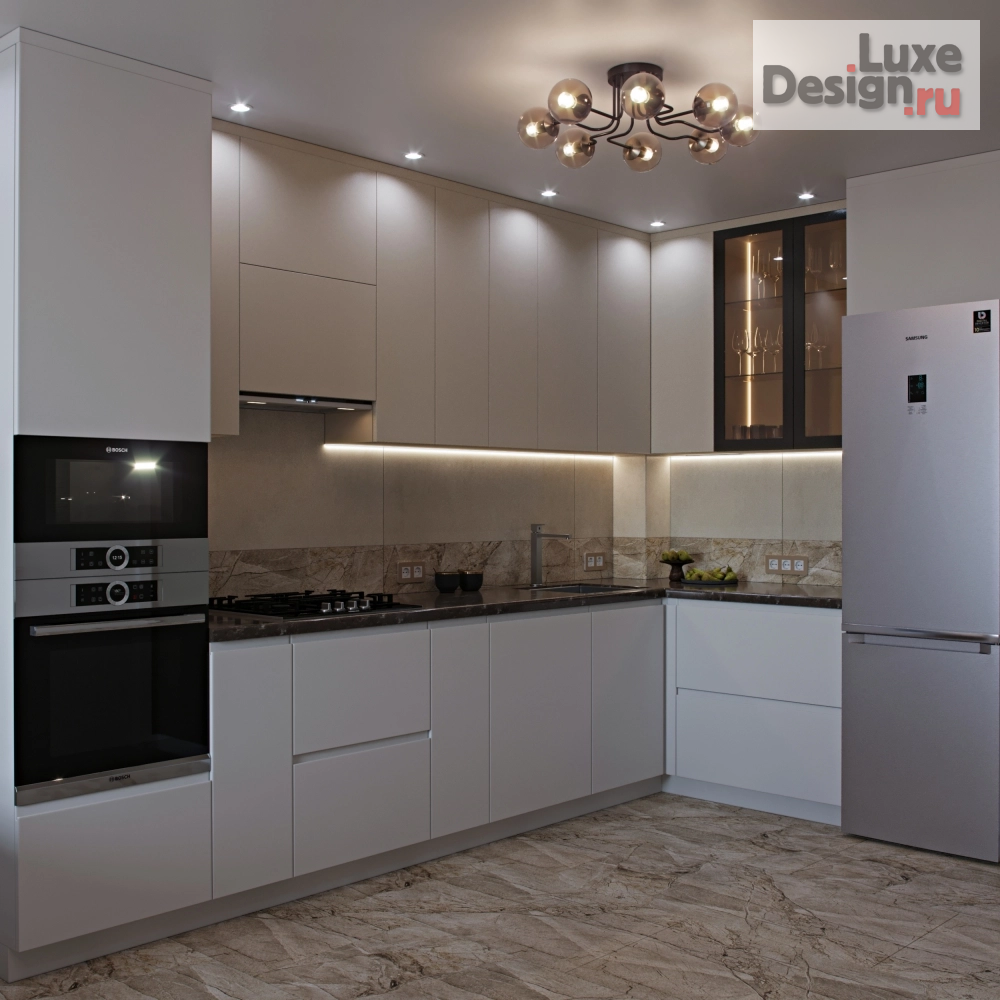 Дизайн интерьера трехкомнатной квартиры "Квартира в ЖК Метропарк 2" (фото 1)