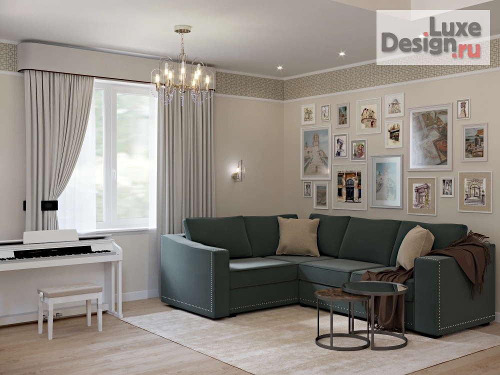 Дизайн интерьера загородного дома "Дом в Московской области" (фото 1)