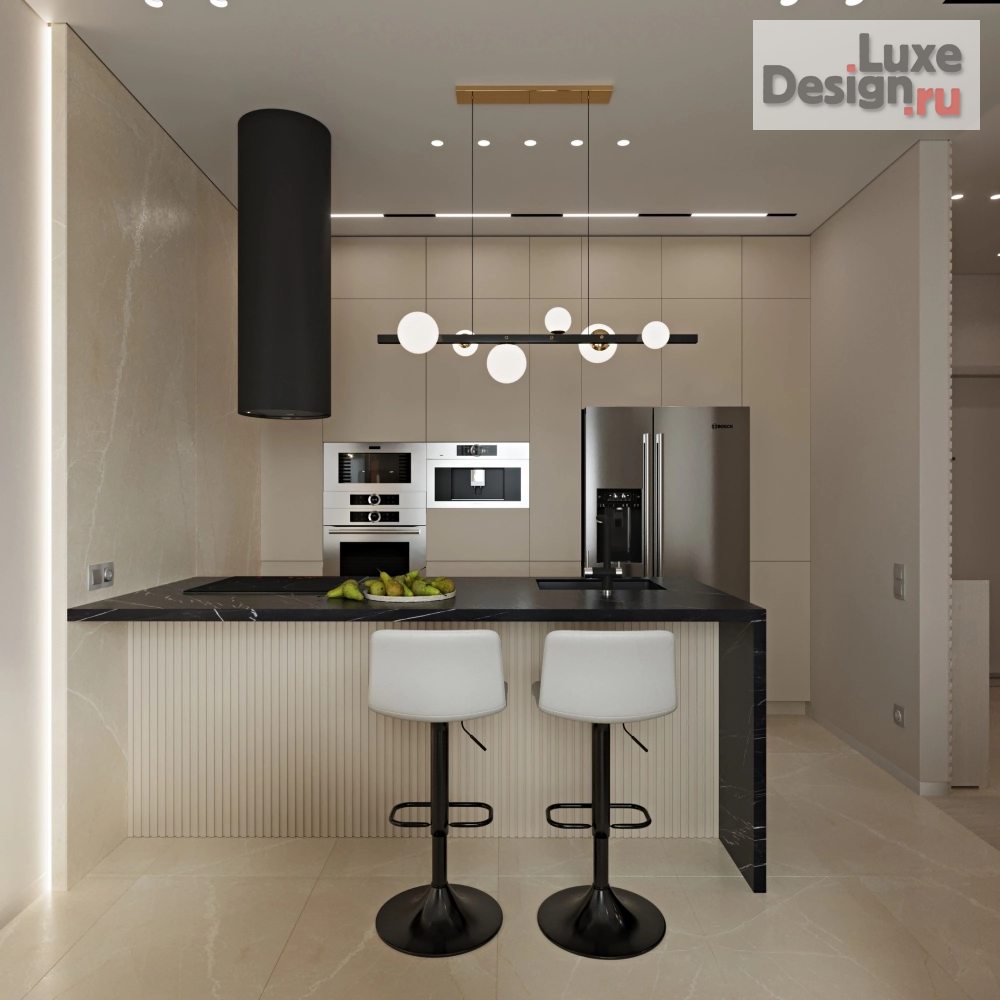 Дизайн интерьера трехкомнатной квартиры "Квартира в клубном доме "Vitality"" (фото 1)