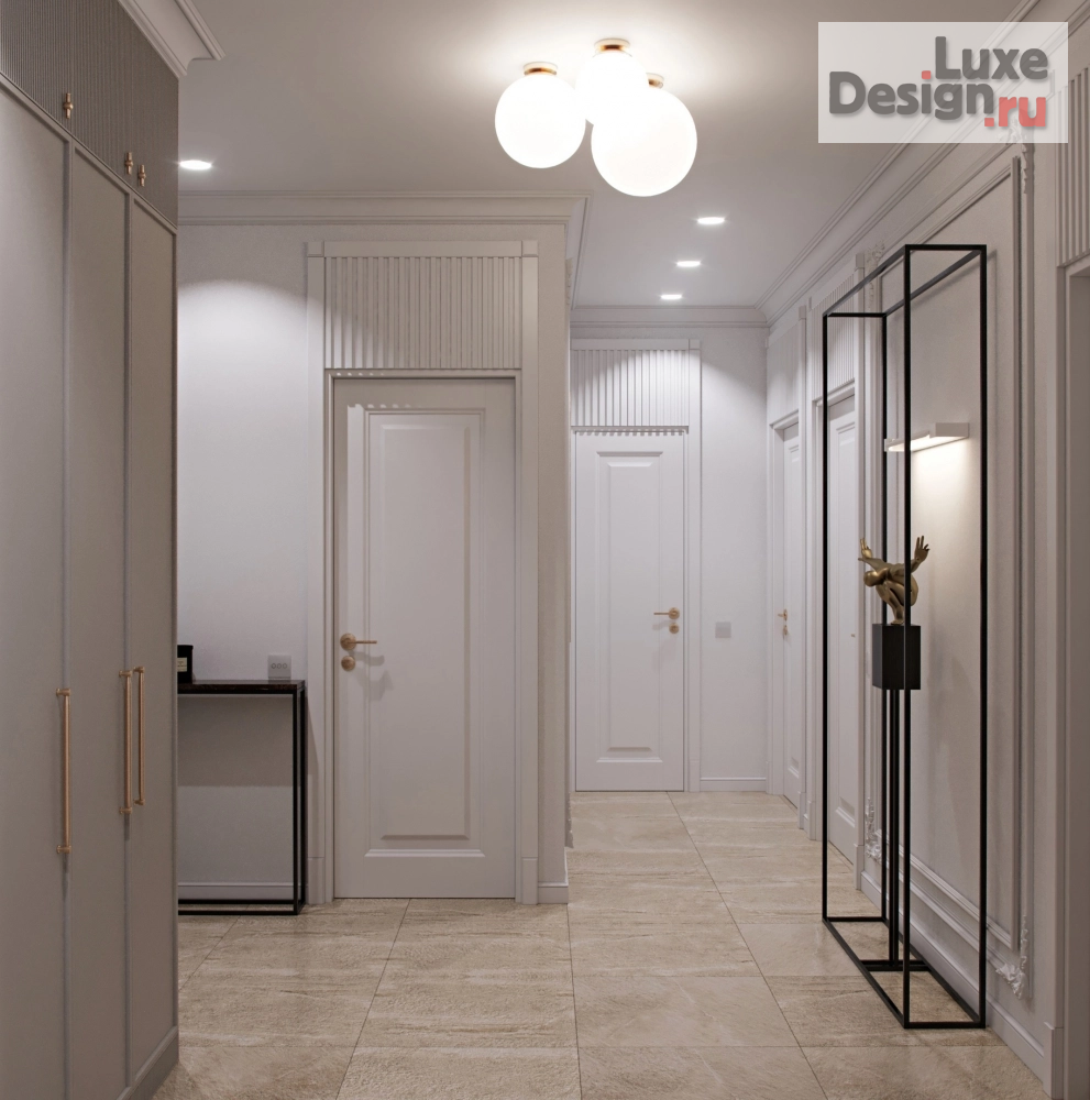 Дизайн интерьера трехкомнатной квартиры "Квартира эстета" (фото 1)