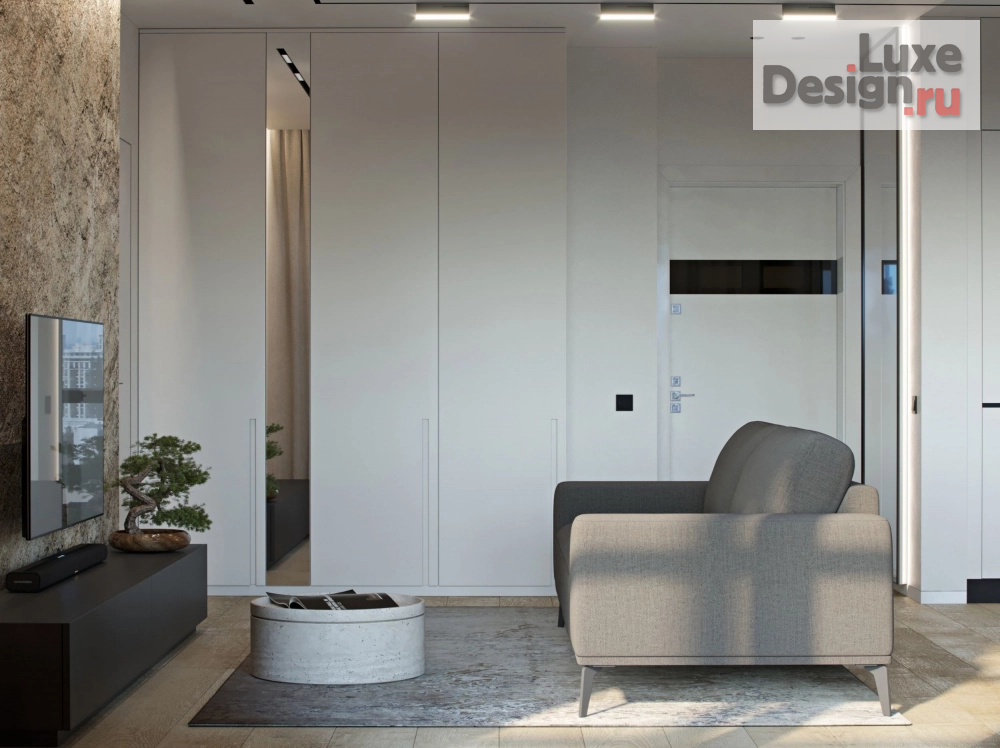 Дизайн интерьера квартиры студии "Квартира-студия для молодой семьи" (фото 1)