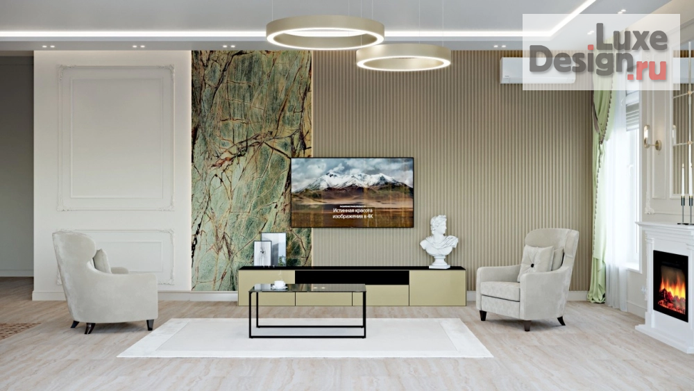 Дизайн интерьера коттеджа "Фисташковый чизкейк" (фото 1)