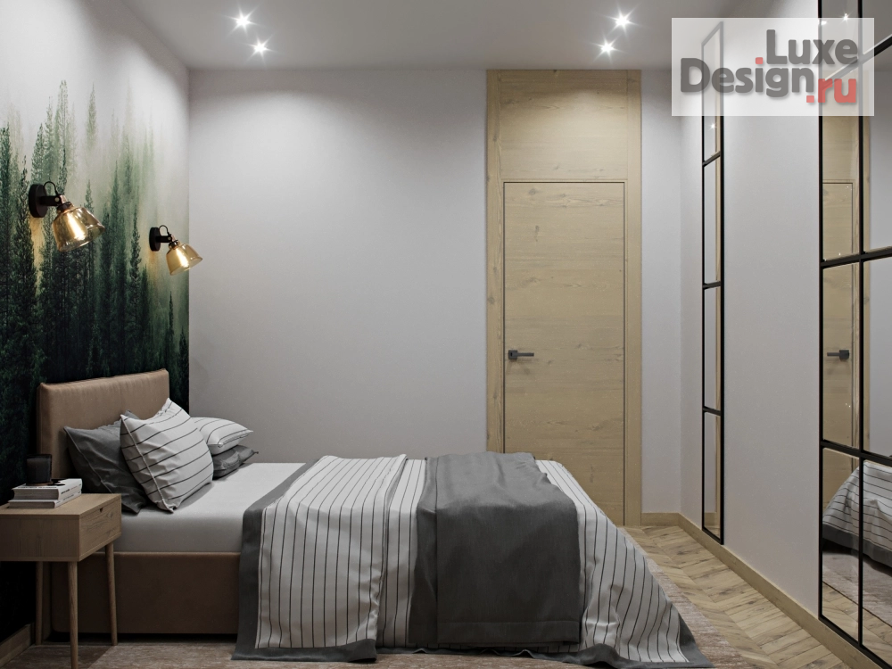 Дизайн интерьера двухкомнатной квартиры "Двушка для пятерых" (фото 1)