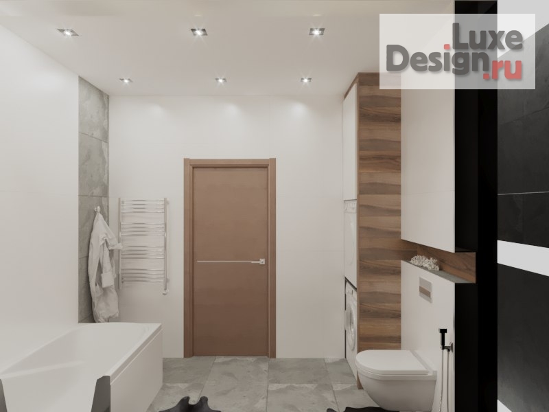 Дизайн интерьера ванной "Проект совмещенного санузла" (фото 3)