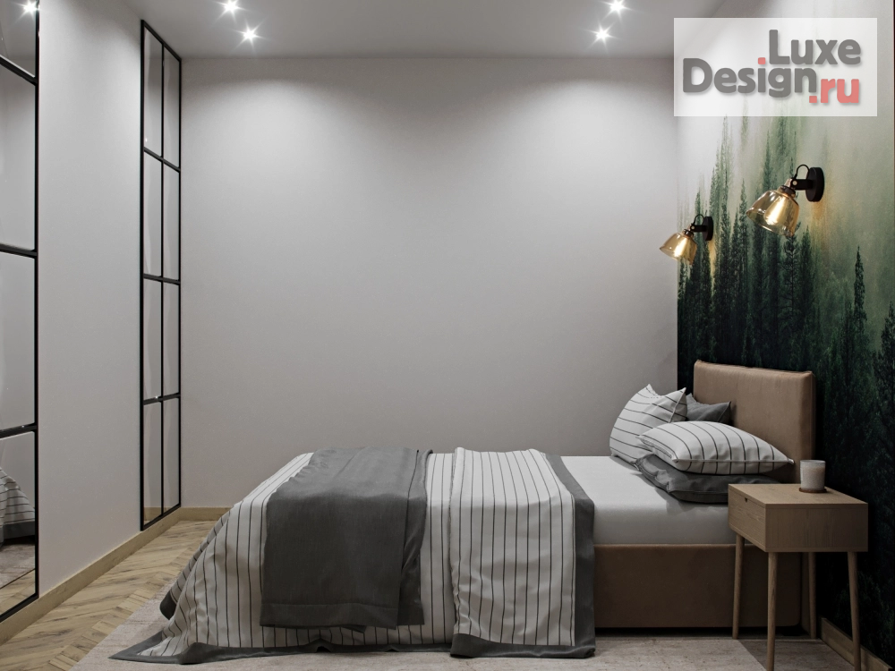 Дизайн интерьера двухкомнатной квартиры "Двушка для пятерых" (фото 1)