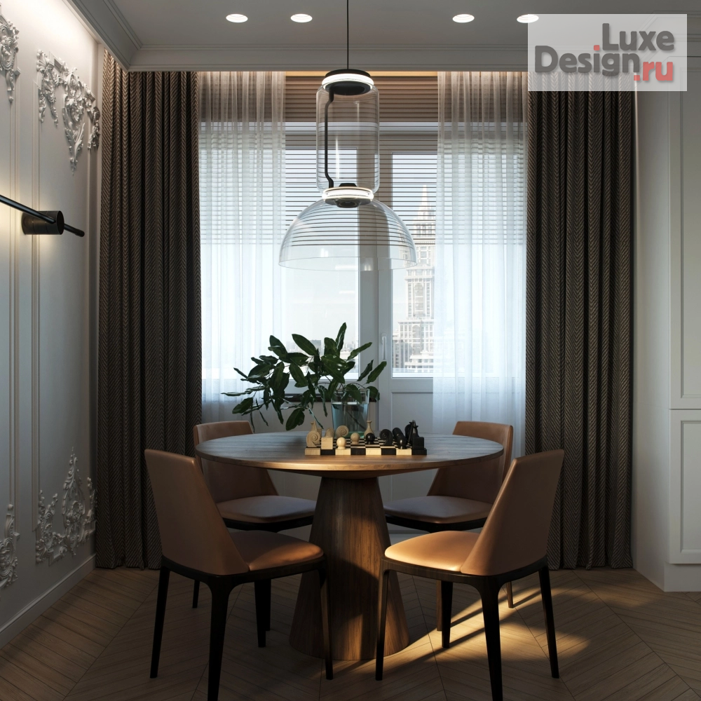 Дизайн интерьера трехкомнатной квартиры "Квартира эстета" (фото 1)