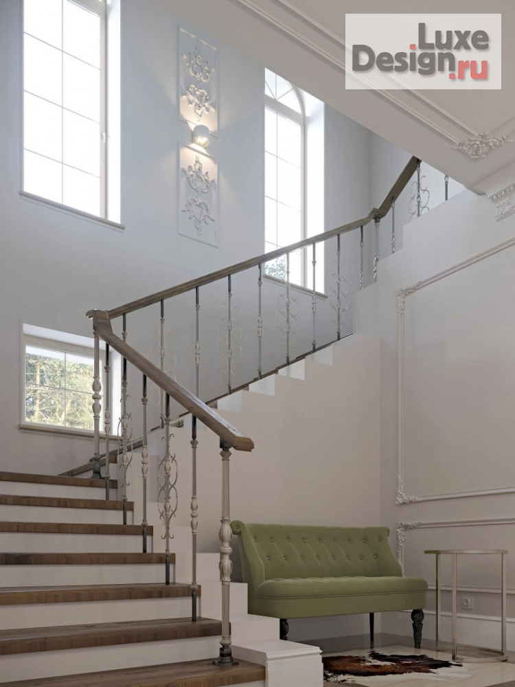 Дизайн интерьера загородного дома "Технологичный дом в классическом стиле " (фото 1)