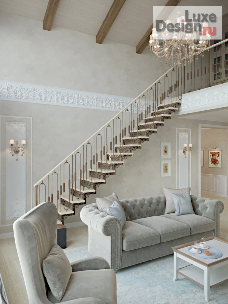 Дизайн интерьера загородного дома "Сказка в лесу" (фото 1)