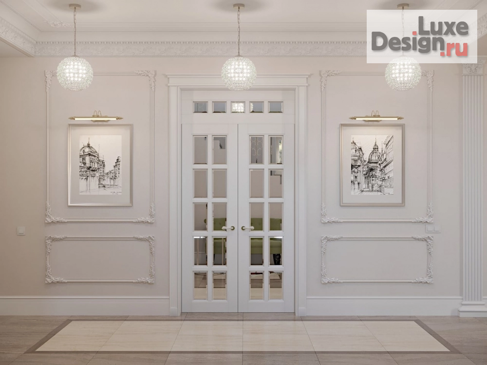 Дизайн интерьера загородного дома "Технологичный дом в классическом стиле " (фото 1)