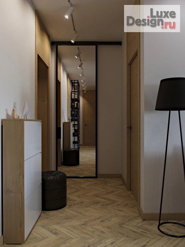 Дизайн интерьера двухкомнатной квартиры "Двушка для пятерых" (фото 1)