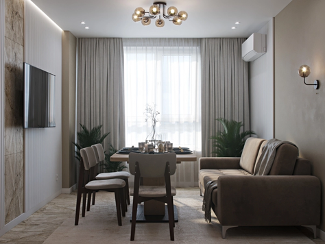 Дизайн интерьера в Рязани "Квартира в ЖК Метропарк 2"