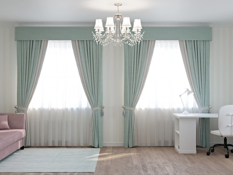 Дизайн интерьера детской в Рязани "Учебная комната для девочек"