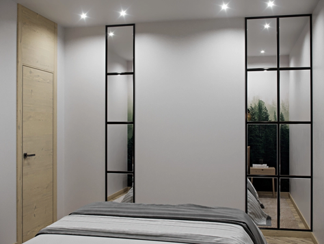 Дизайн интерьера двухкомнатной квартиры в Рязани "Двушка для пятерых"