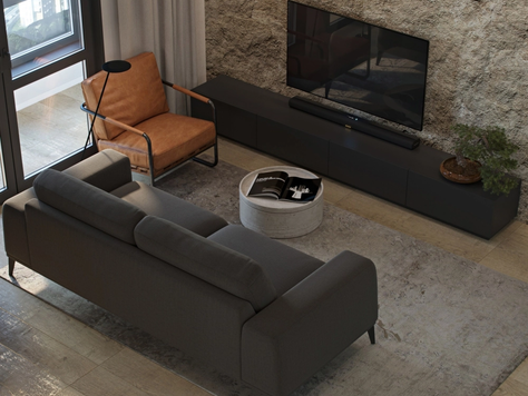 Дизайн интерьера квартиры-студии в Рязани "Квартира-студия для молодой семьи"