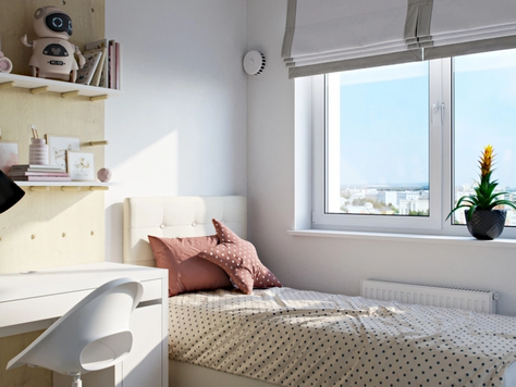 Дизайн интерьера двухкомнатной квартиры в Рязани "Двушка для пятерых"